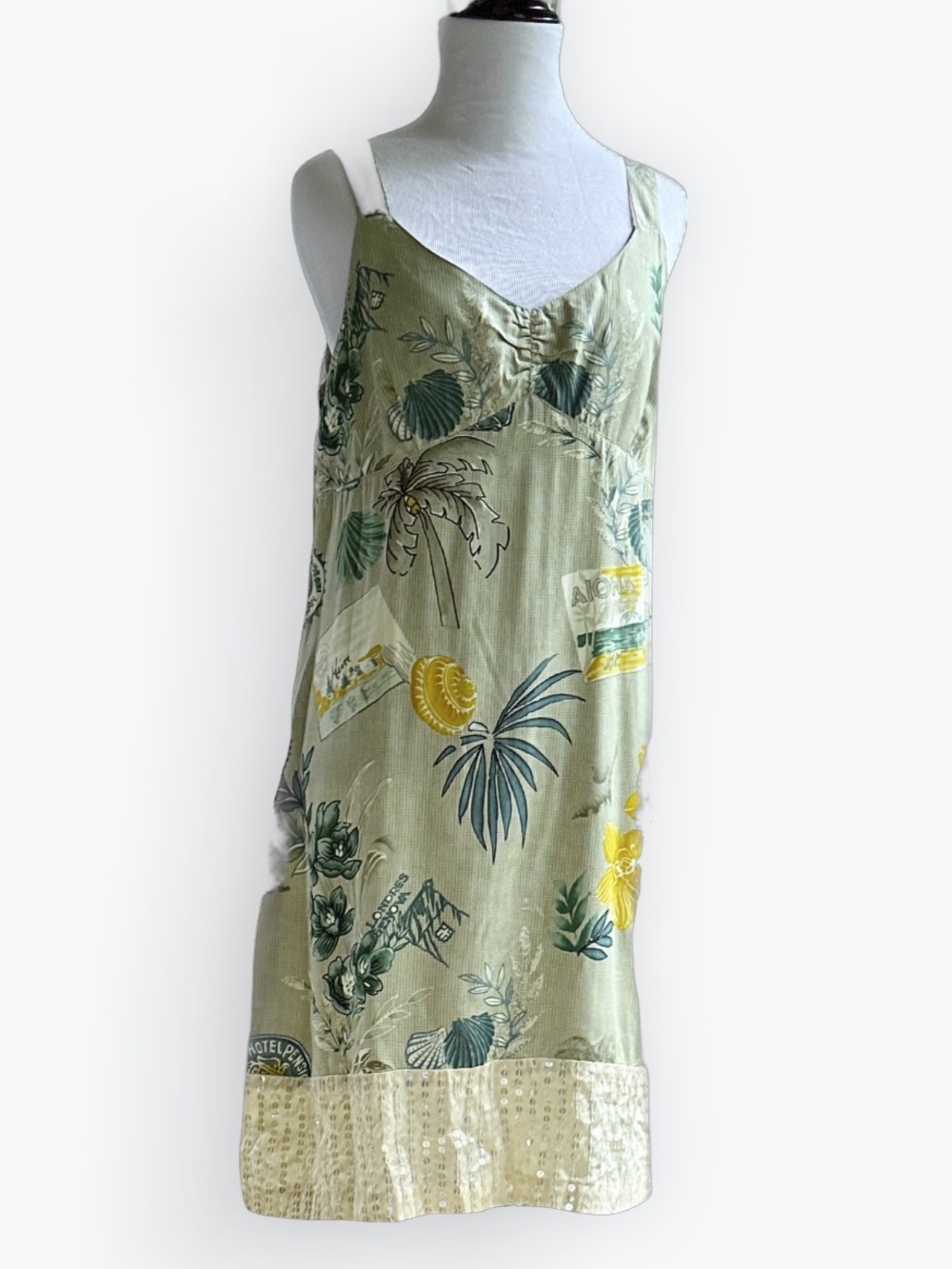 Arty Coastal Vacay Travel Vibes Aloha Matching Set Sundress & Hooded Jacket ~ M